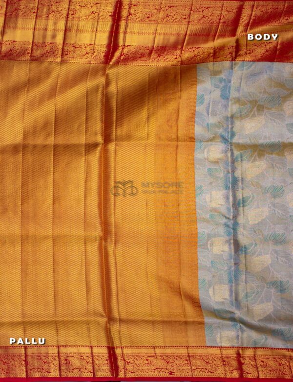 Red Contrast pure handloom ST - Image 2