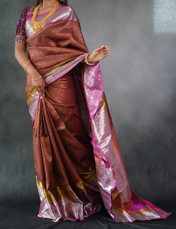multi jari woven kanchipuram silk saree