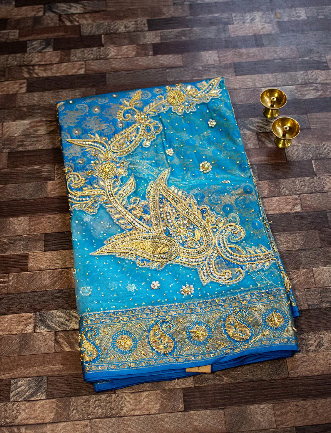 Blue Pure Silk Saree