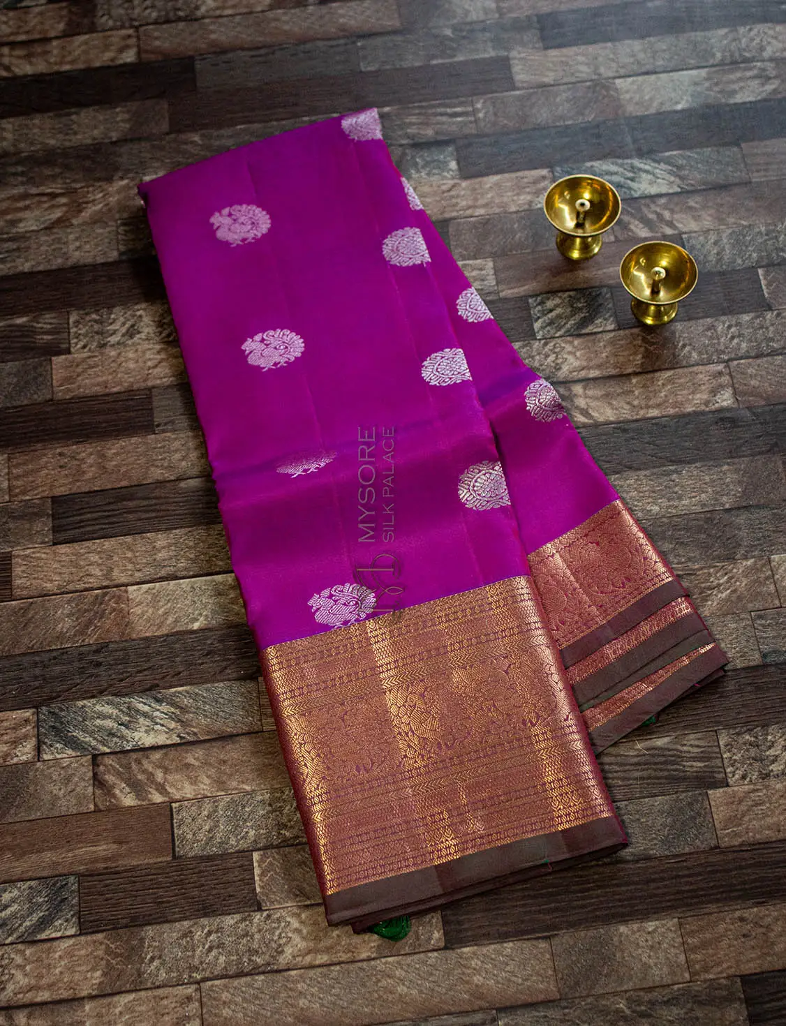 Purple Semi Silk Saree