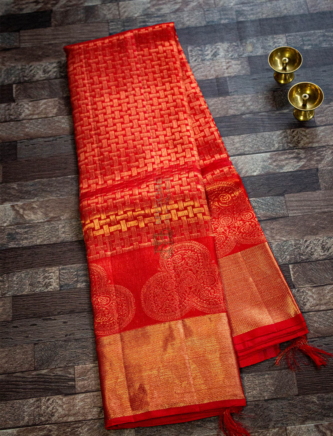 Red Kanchipuram Silk Saree
